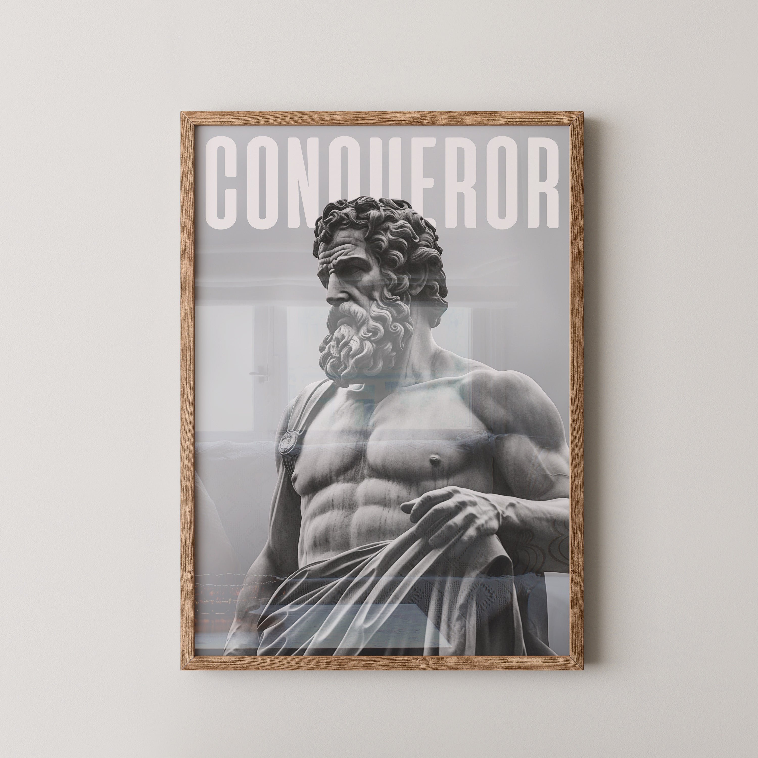 Statue Muskel Marmor Grau