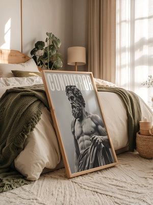 Statue Muskel Marmor Grau