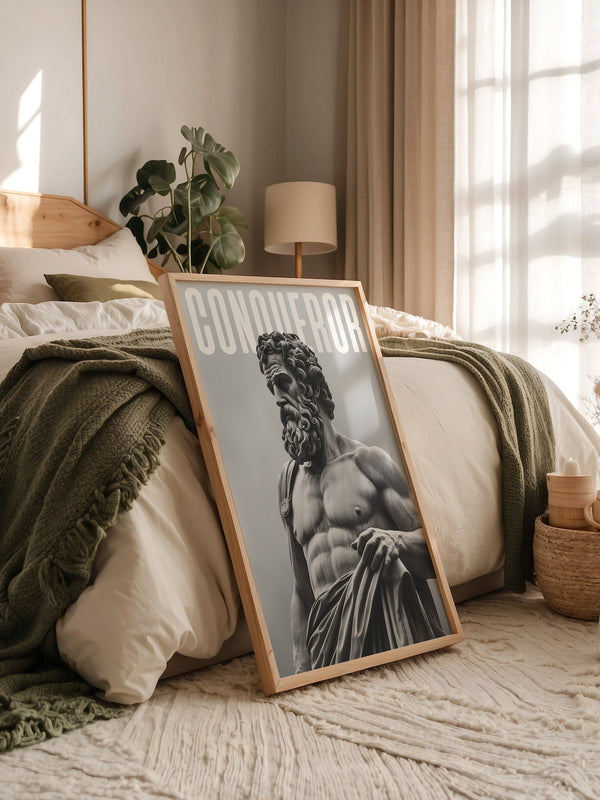 Statue Muskel Marmor Grau