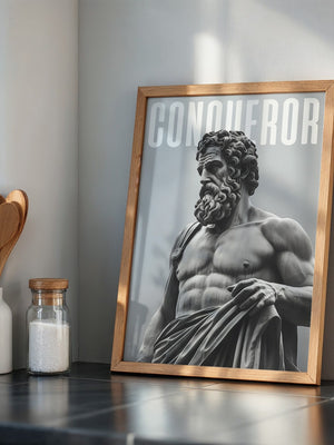 Statue Muskel Marmor Grau