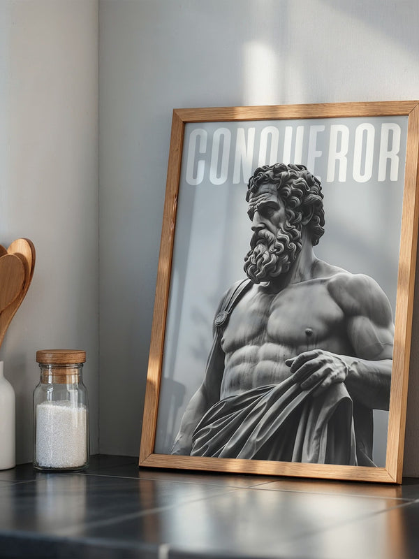 Statue Muskel Marmor Grau
