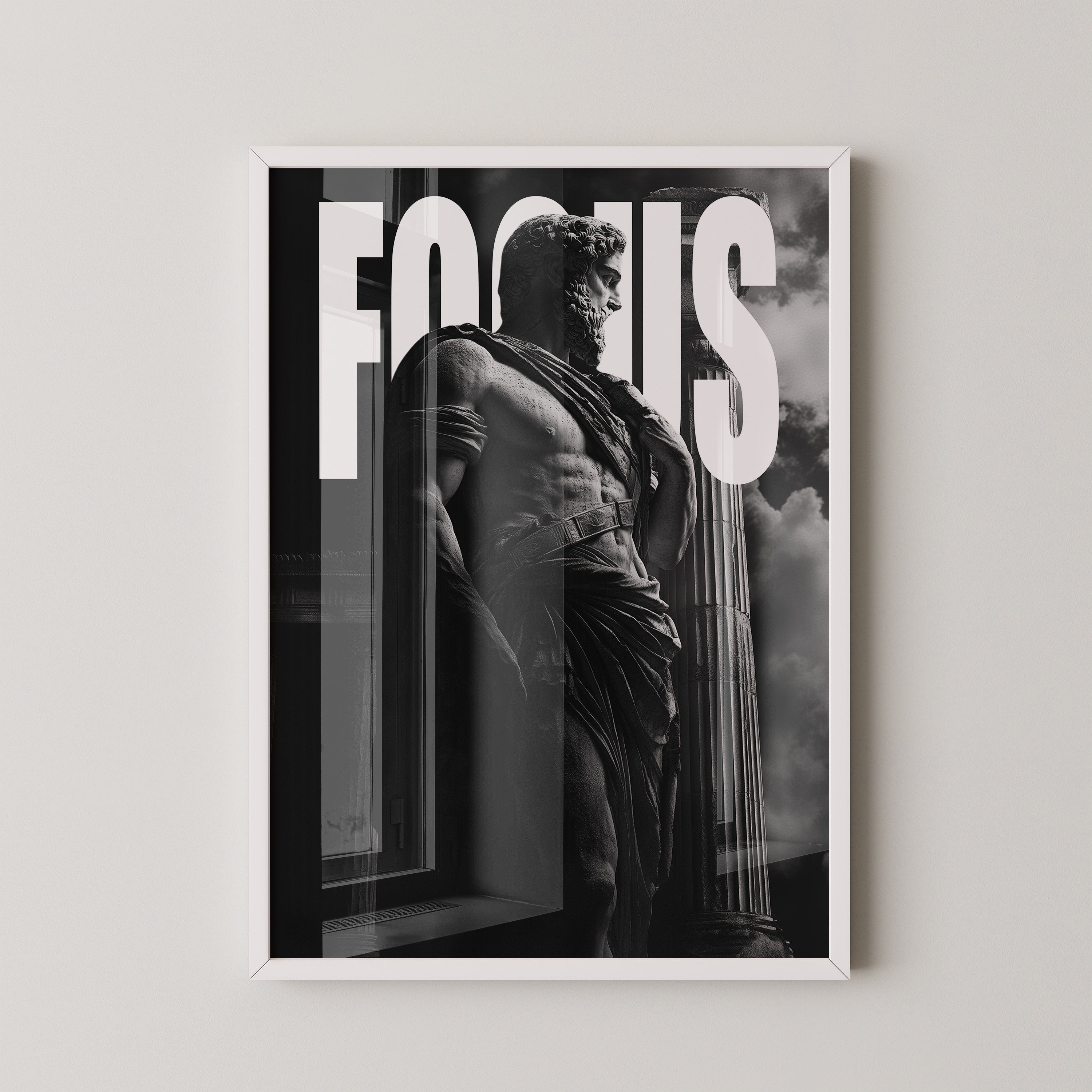 Statue Antike schwarzweiß