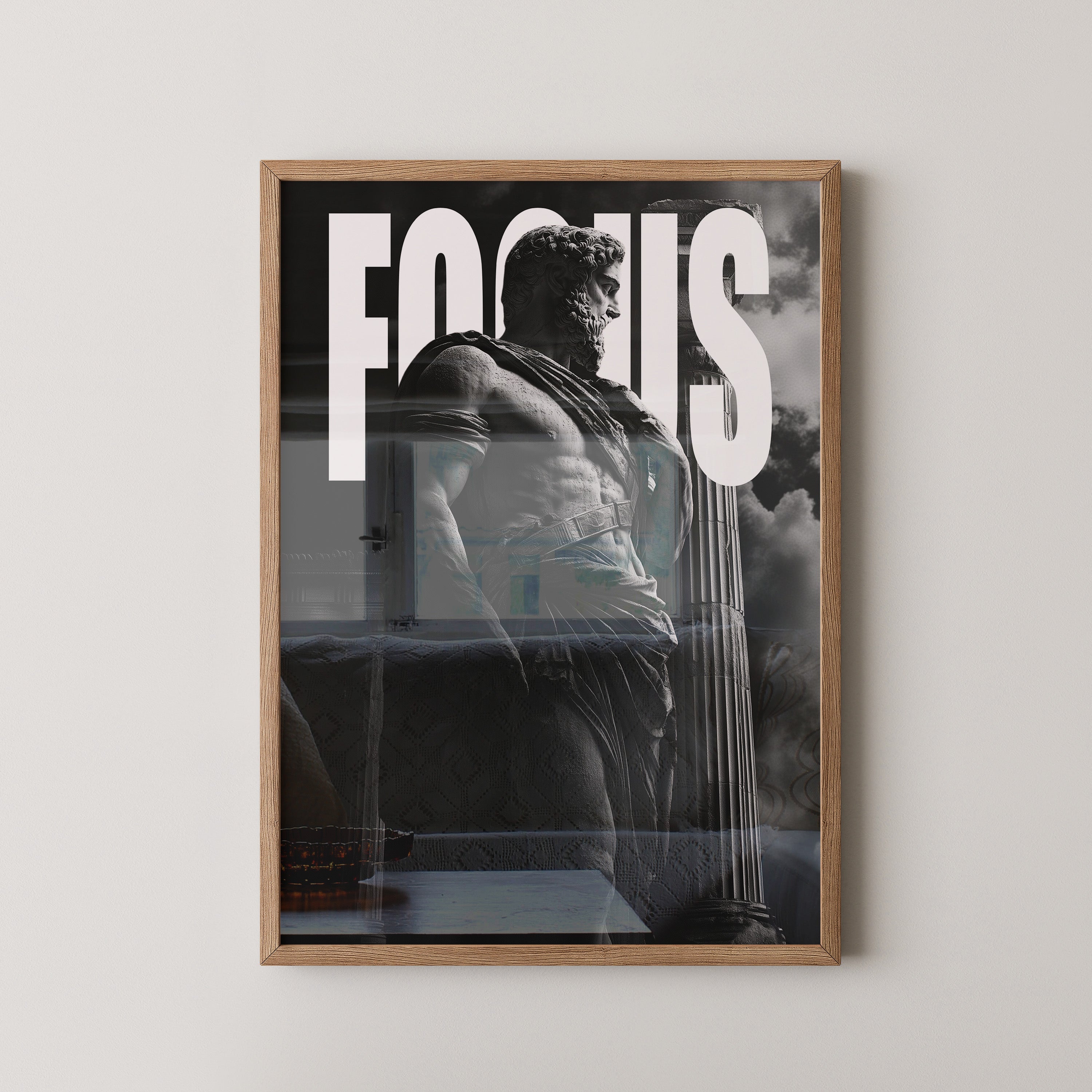 Statue Antike schwarzweiß