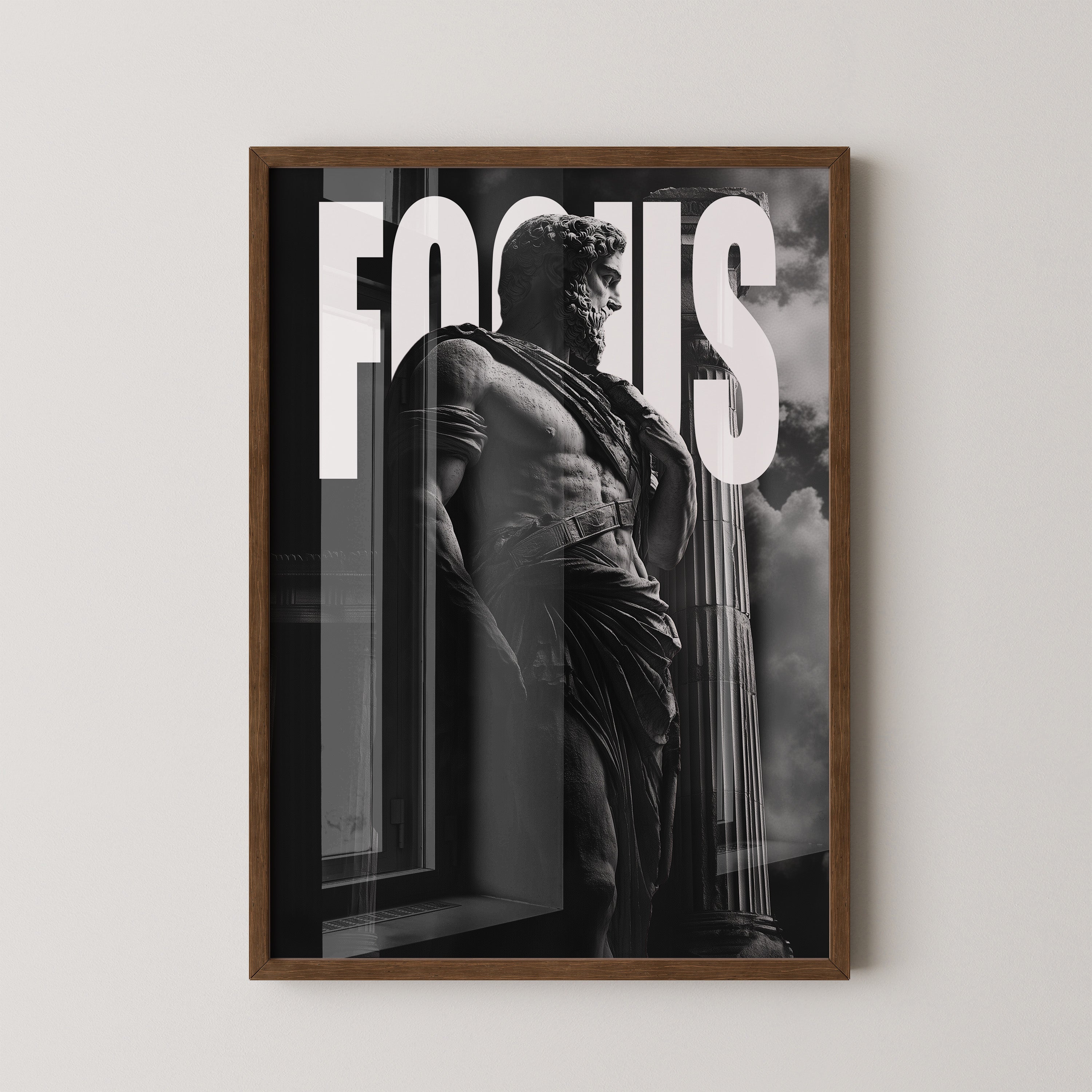 Statue Antike schwarzweiß