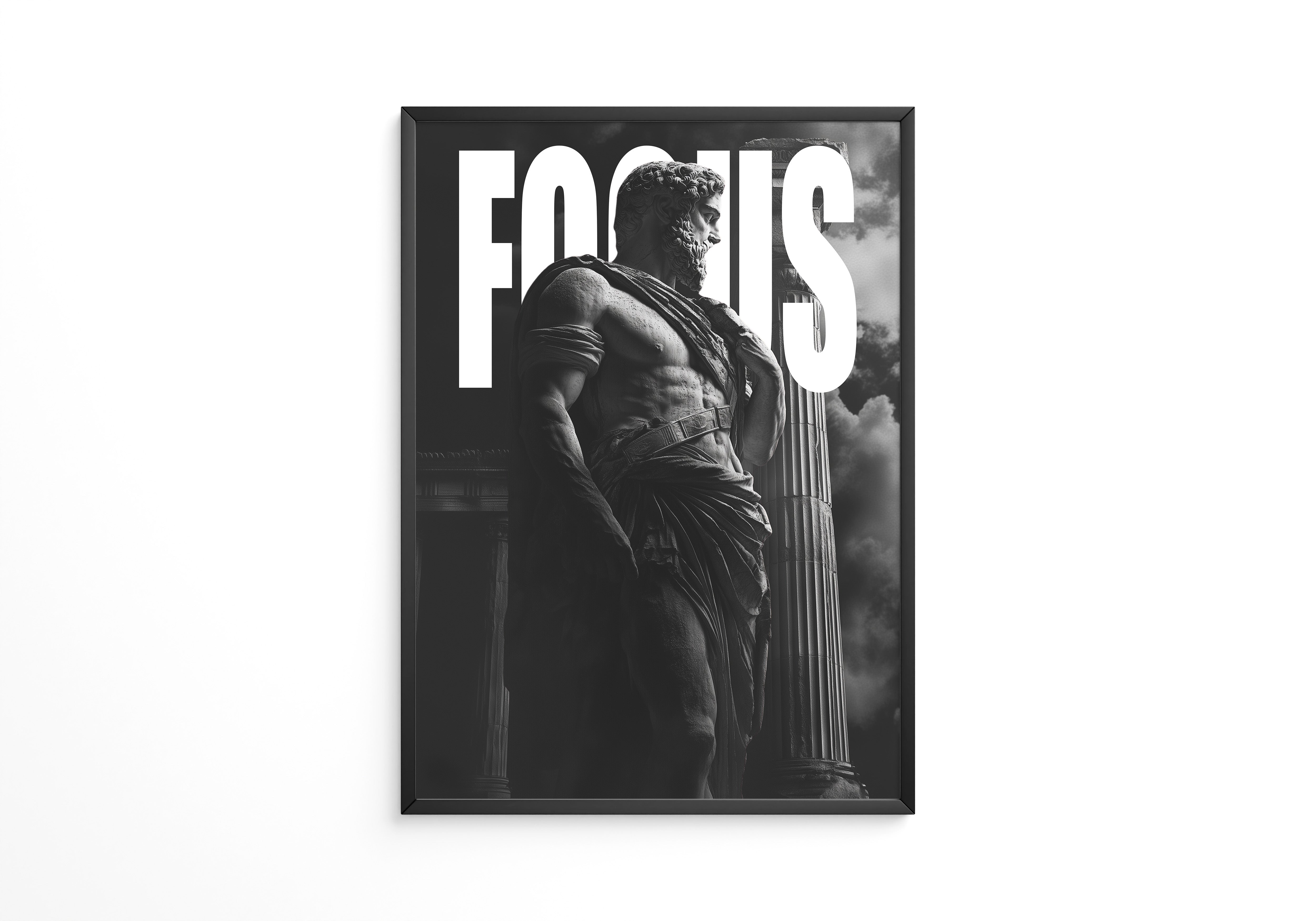 Statue Antike schwarzweiß