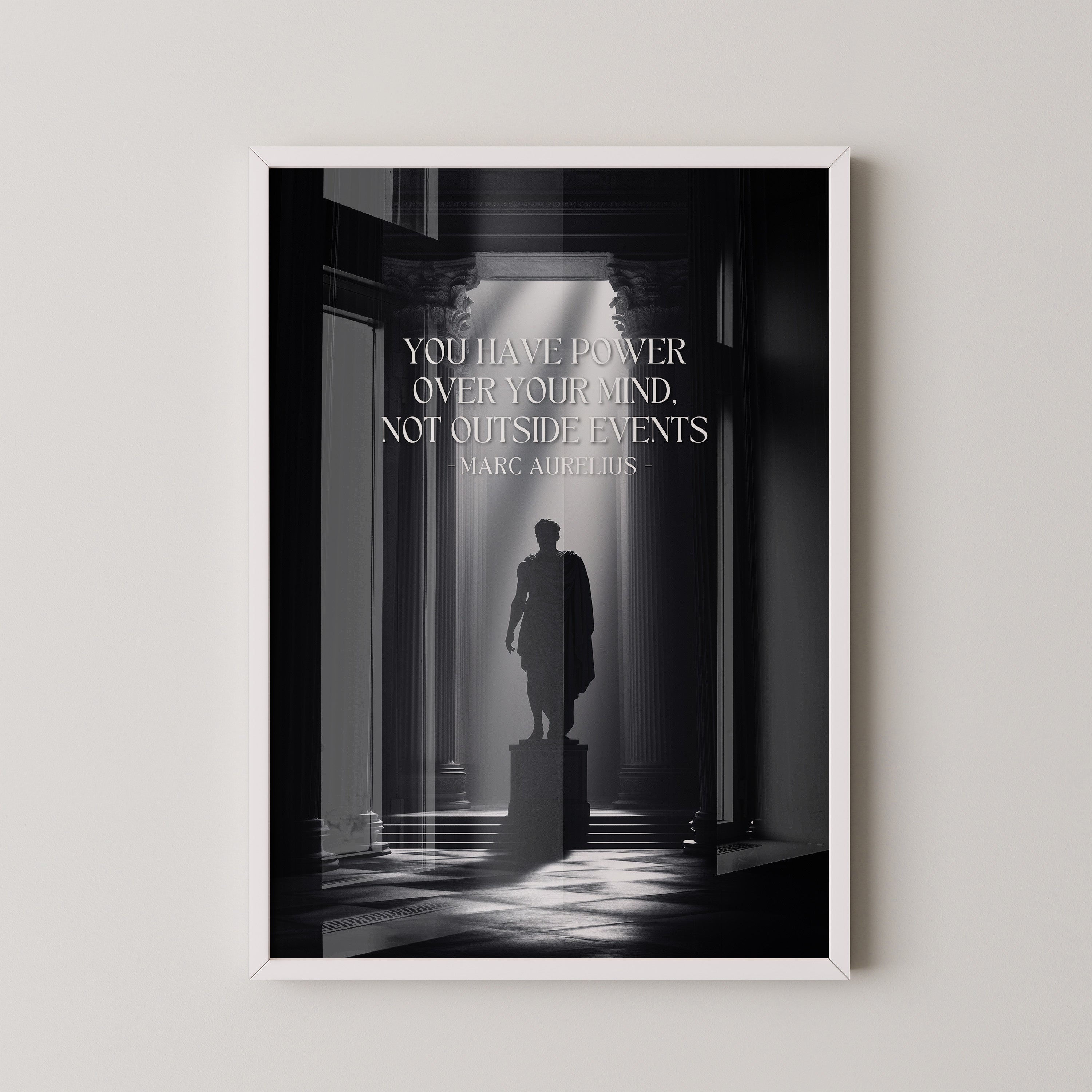 Statue Tempel Lichtstrahlen