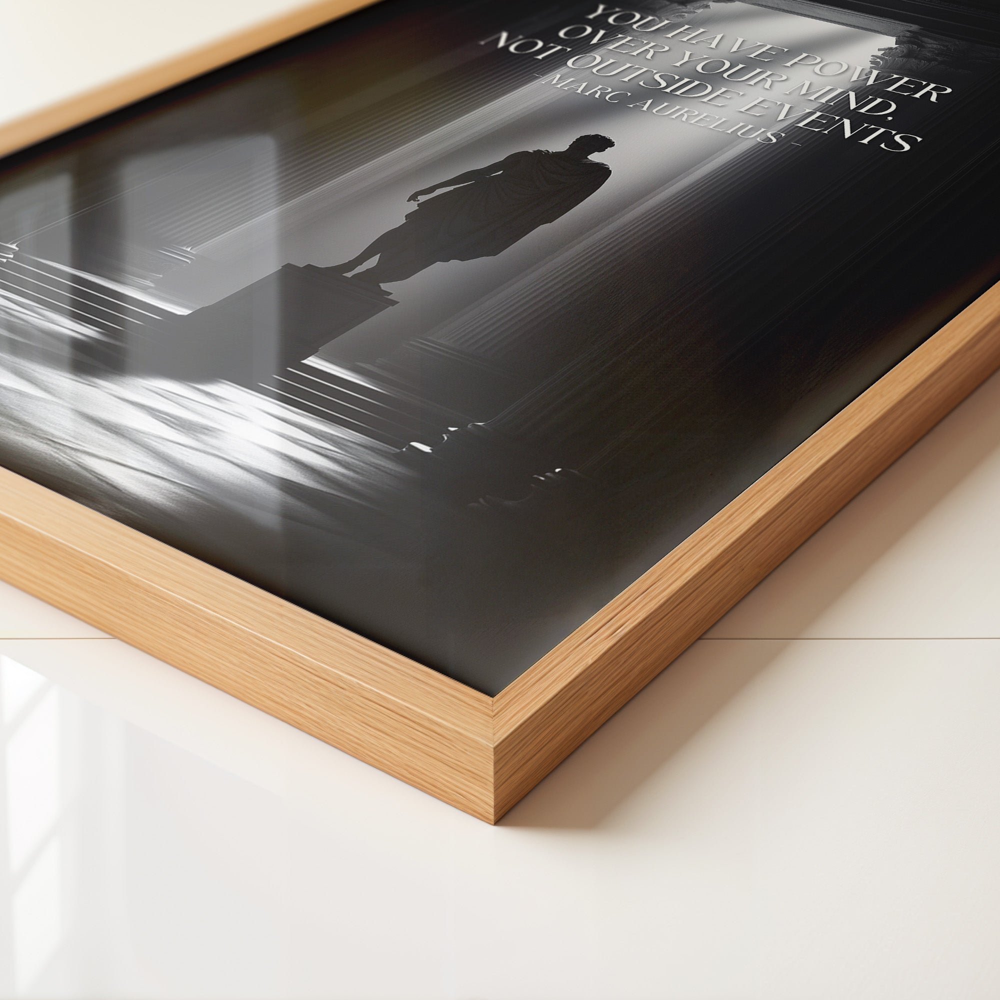 Statue Tempel Lichtstrahlen