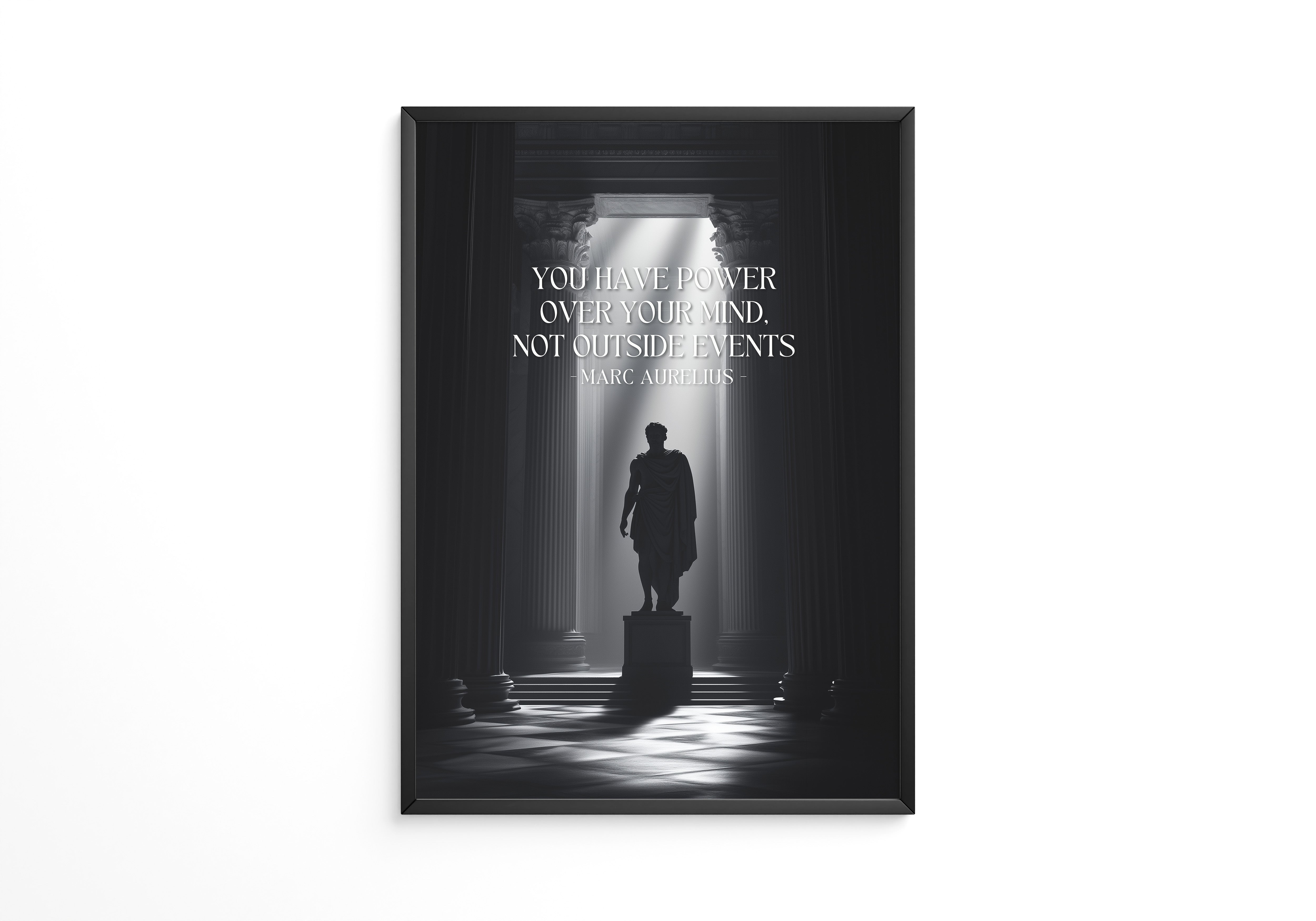 Statue Tempel Lichtstrahlen