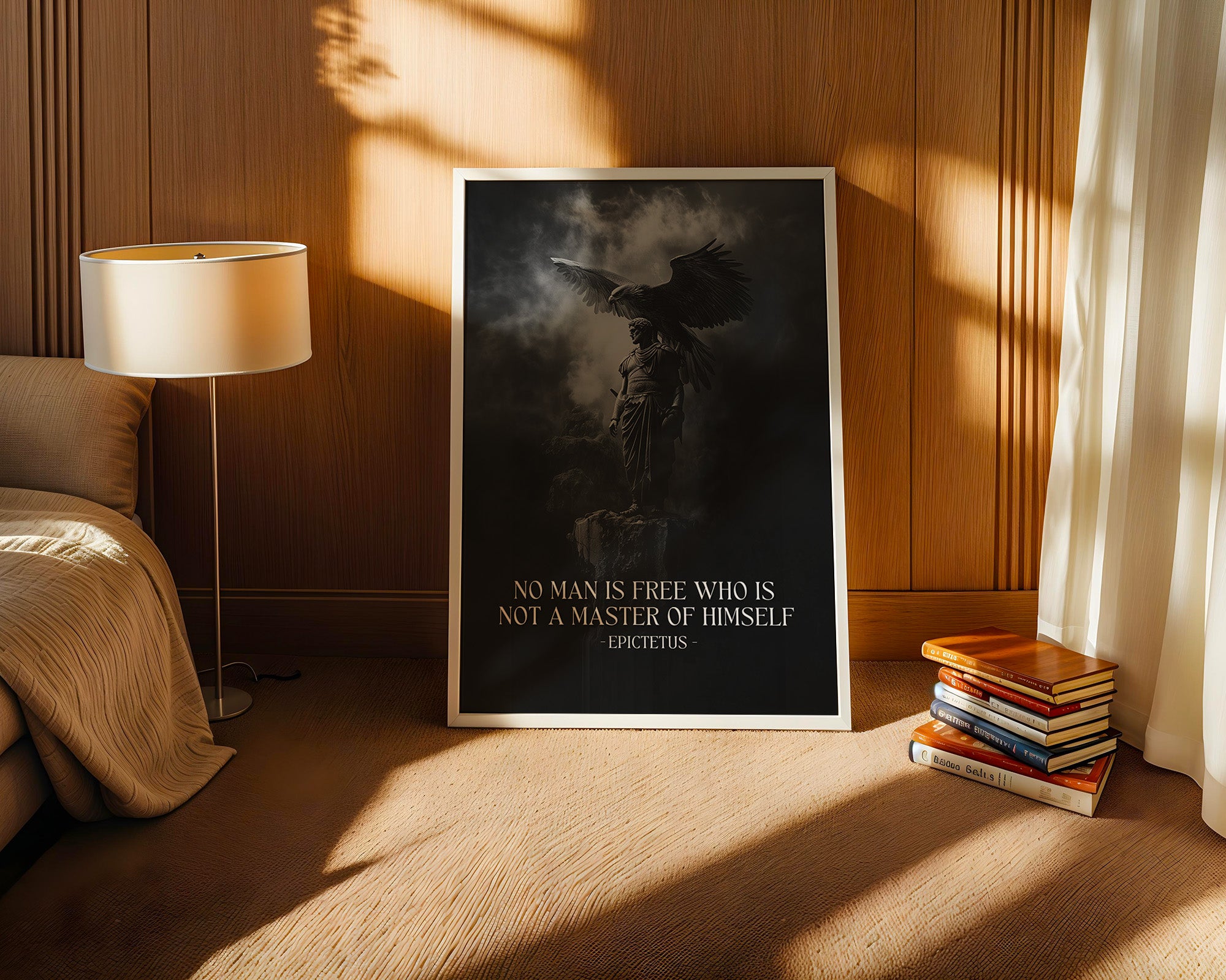 Statue Adler Schwarzweiß