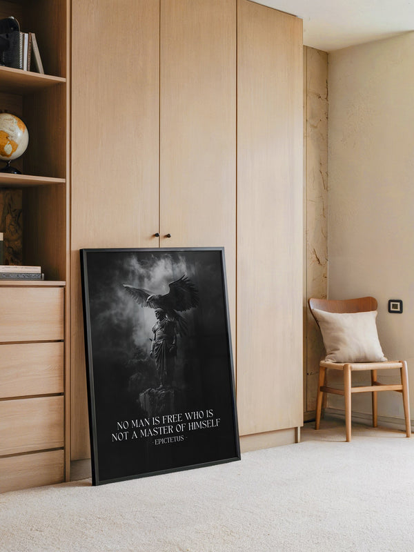 Statue Adler Schwarzweiß