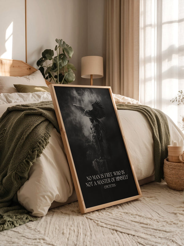 Statue Adler Schwarzweiß