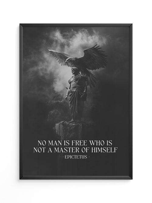 Statue Adler Schwarzweiß