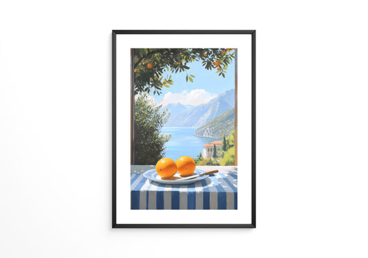 Orangen See Blick Kulisse