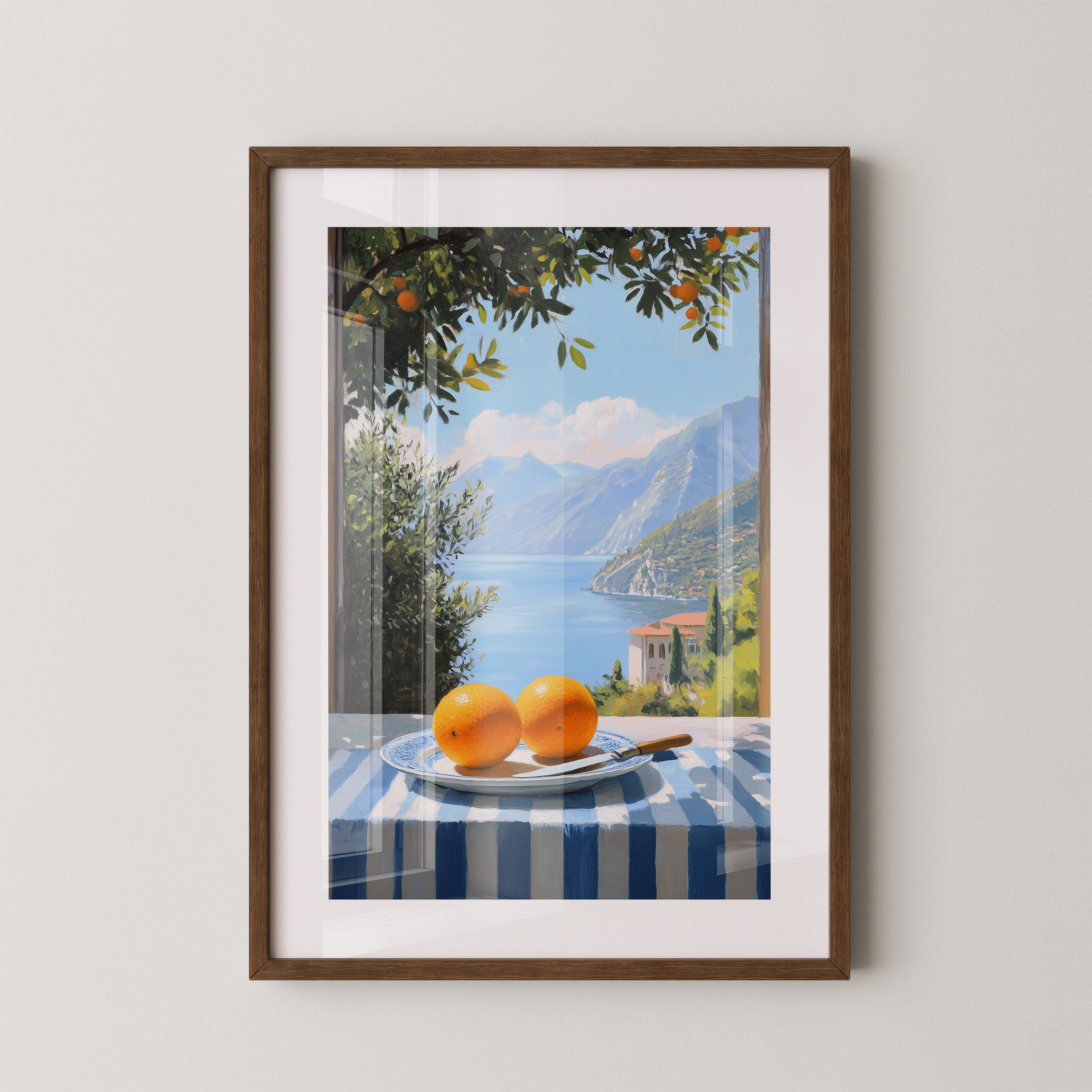 Orangen See Blick Kulisse