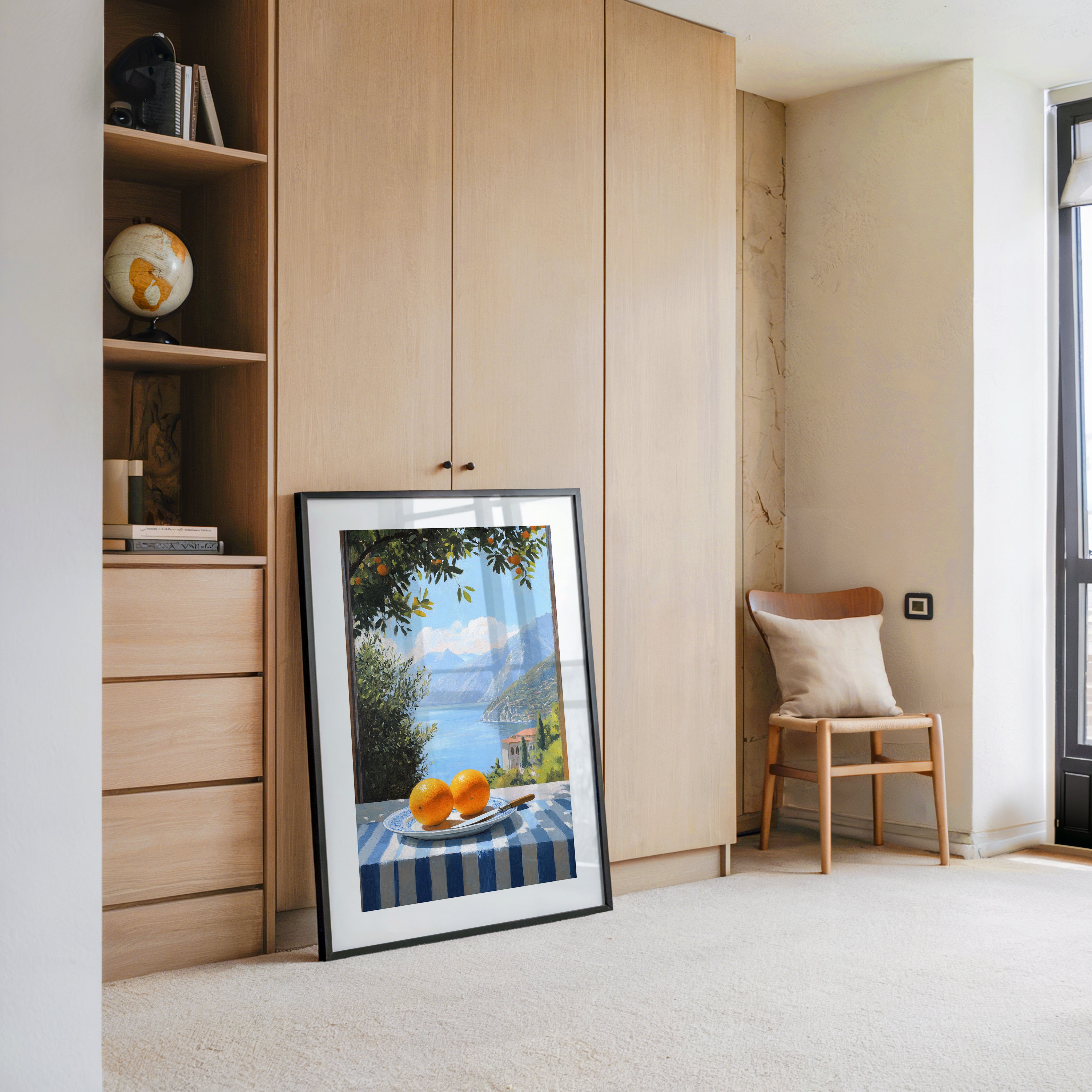 Orangen See Blick Kulisse