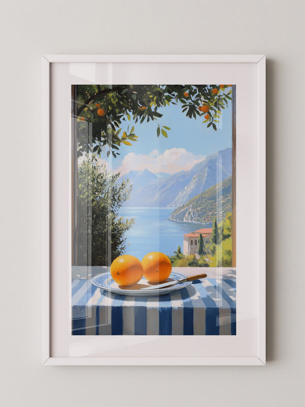 Orangen See Blick Kulisse
