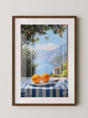 Orangen See Blick Kulisse