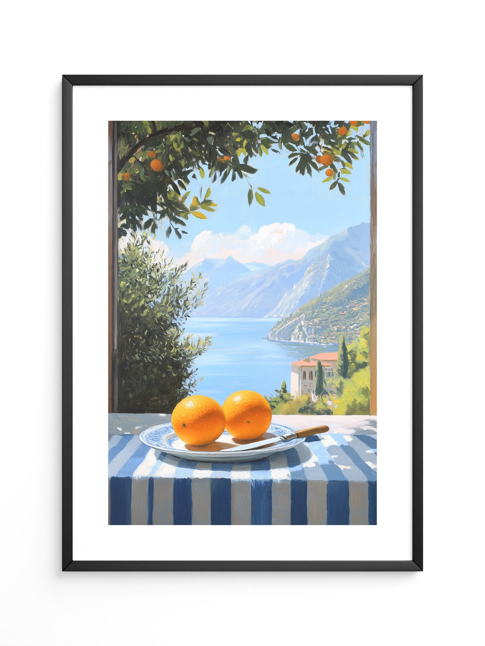 Orangen See Blick Kulisse