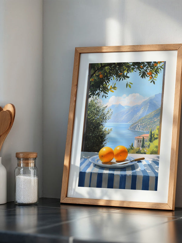 Orangen See Blick Kulisse