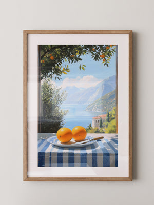 Orangen See Blick Kulisse