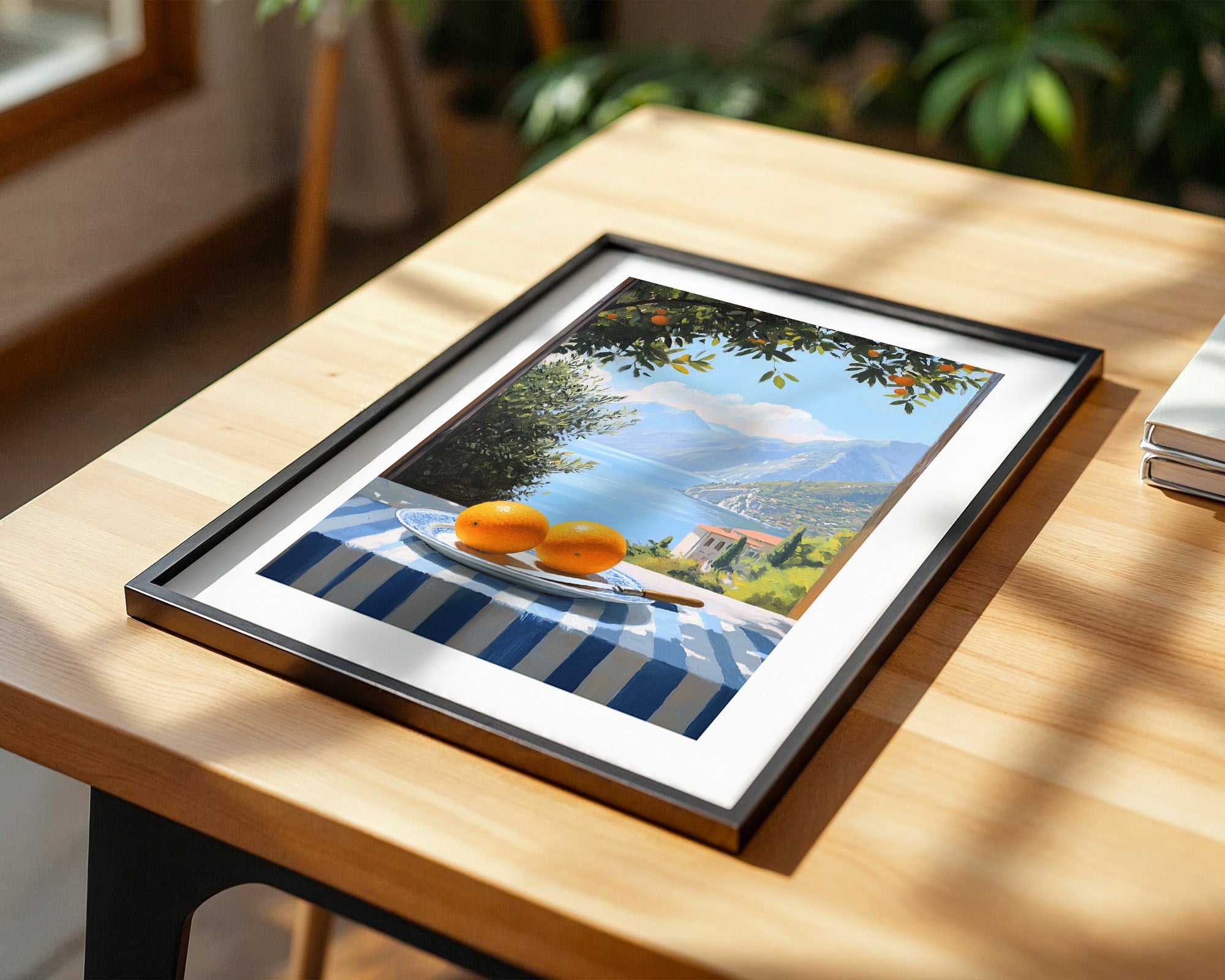 Orangen See Blick Kulisse