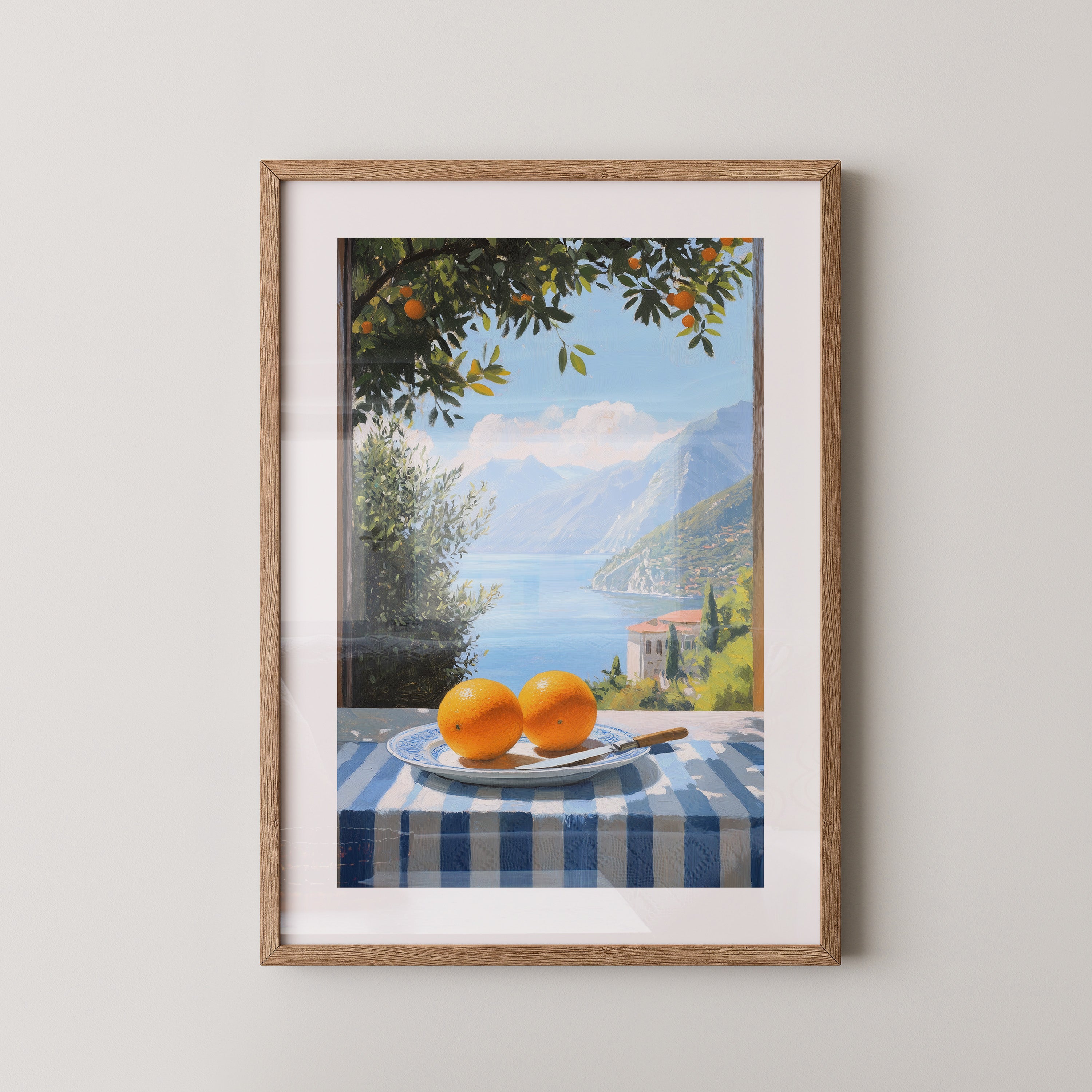 Orangen See Blick Kulisse