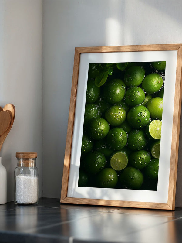 Limetten Nässe Glanz