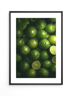 Limetten Nässe Glanz