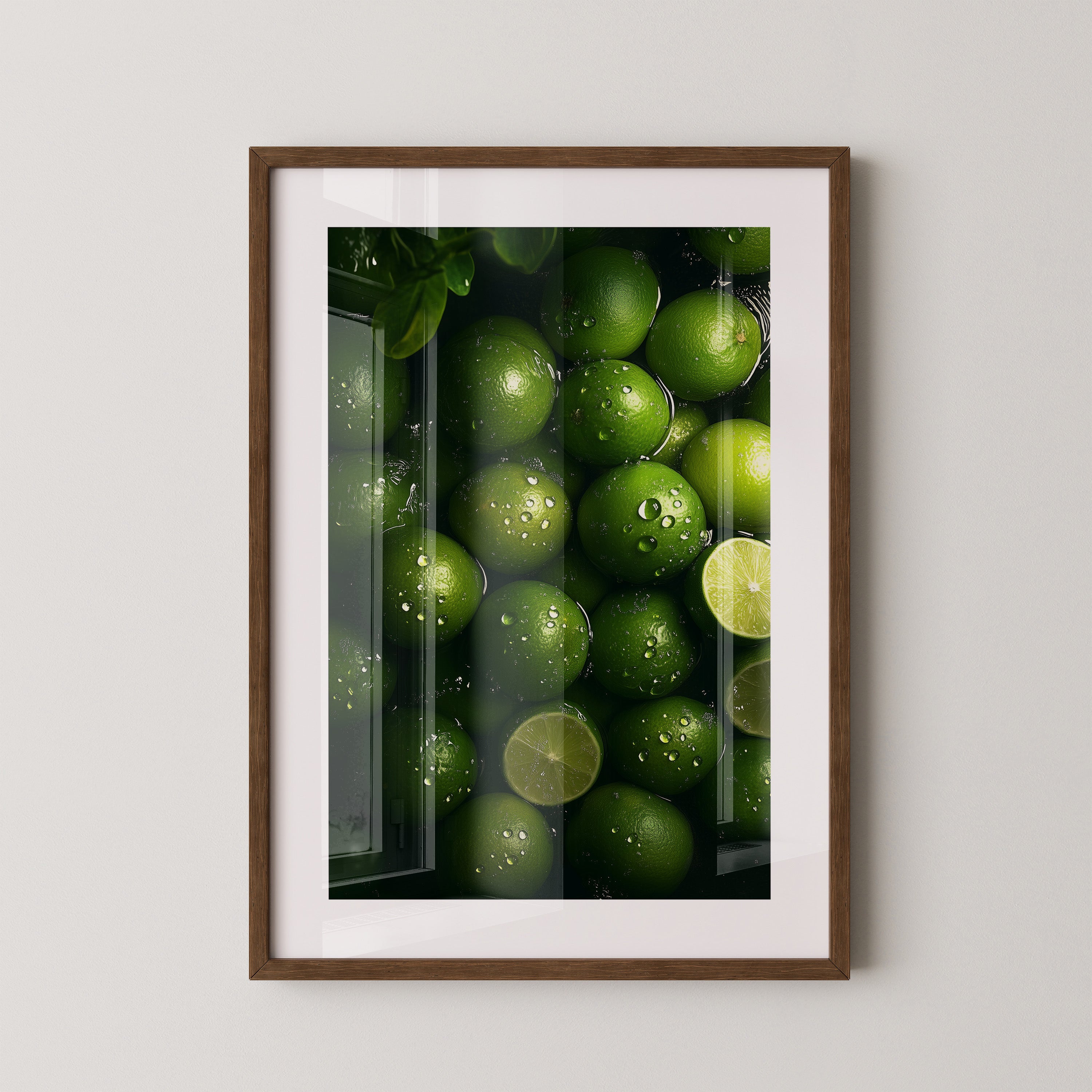 Limetten Nässe Glanz