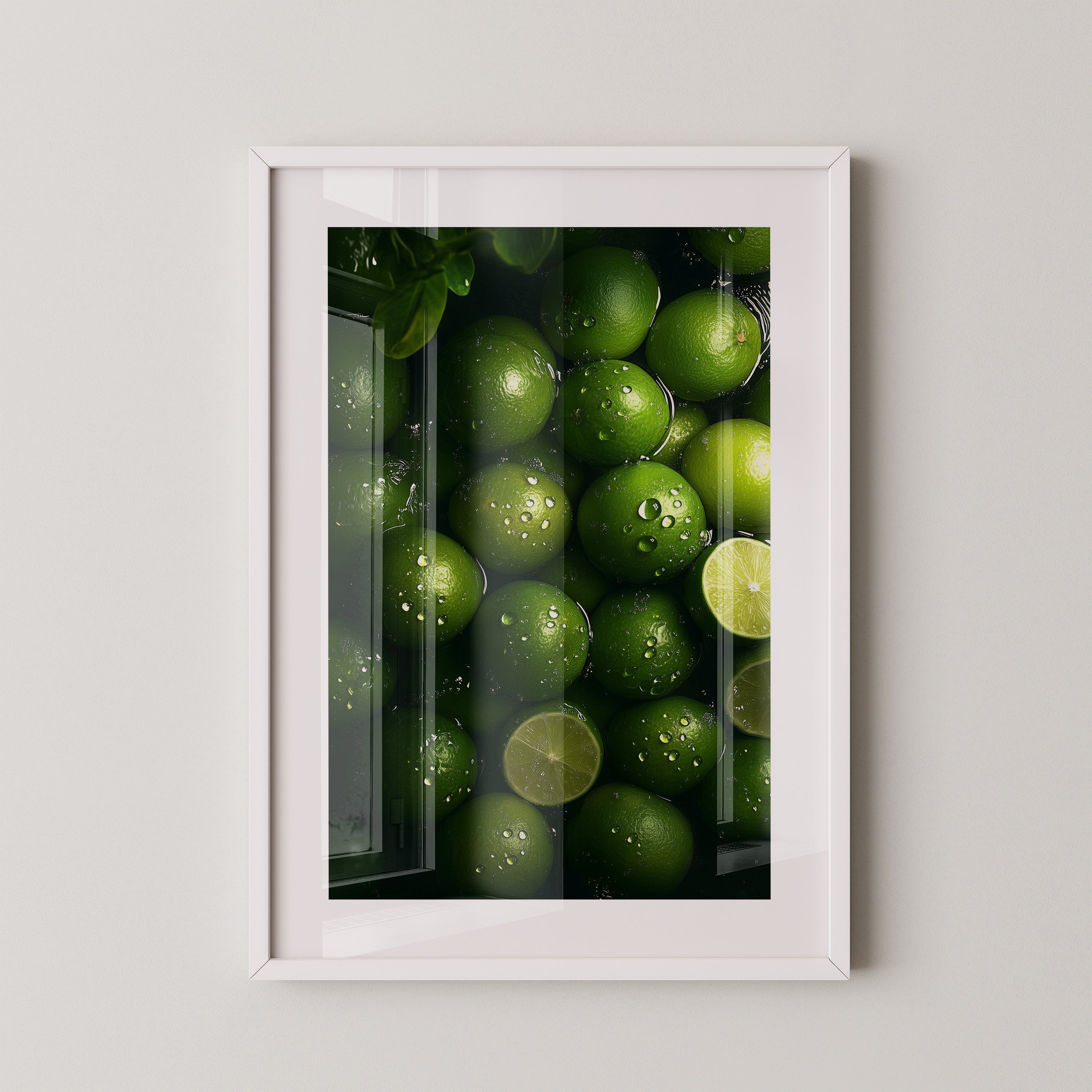 Limetten Nässe Glanz