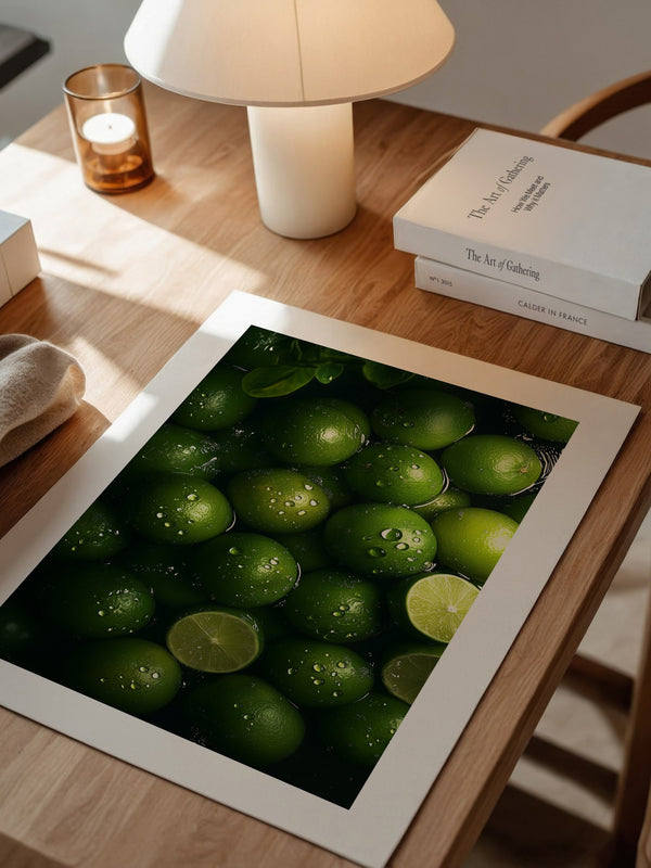 Limetten Nässe Glanz