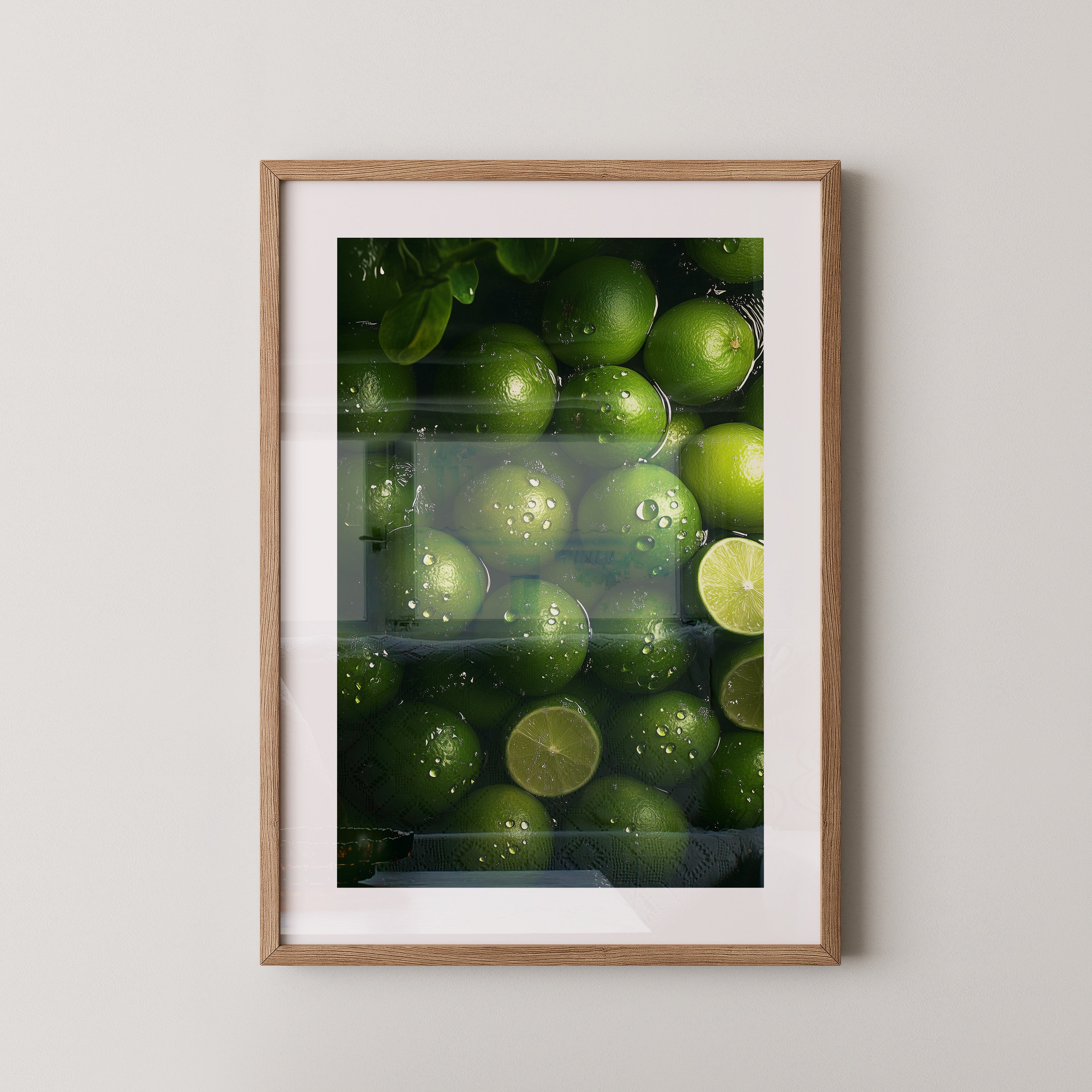 Limetten Nässe Glanz