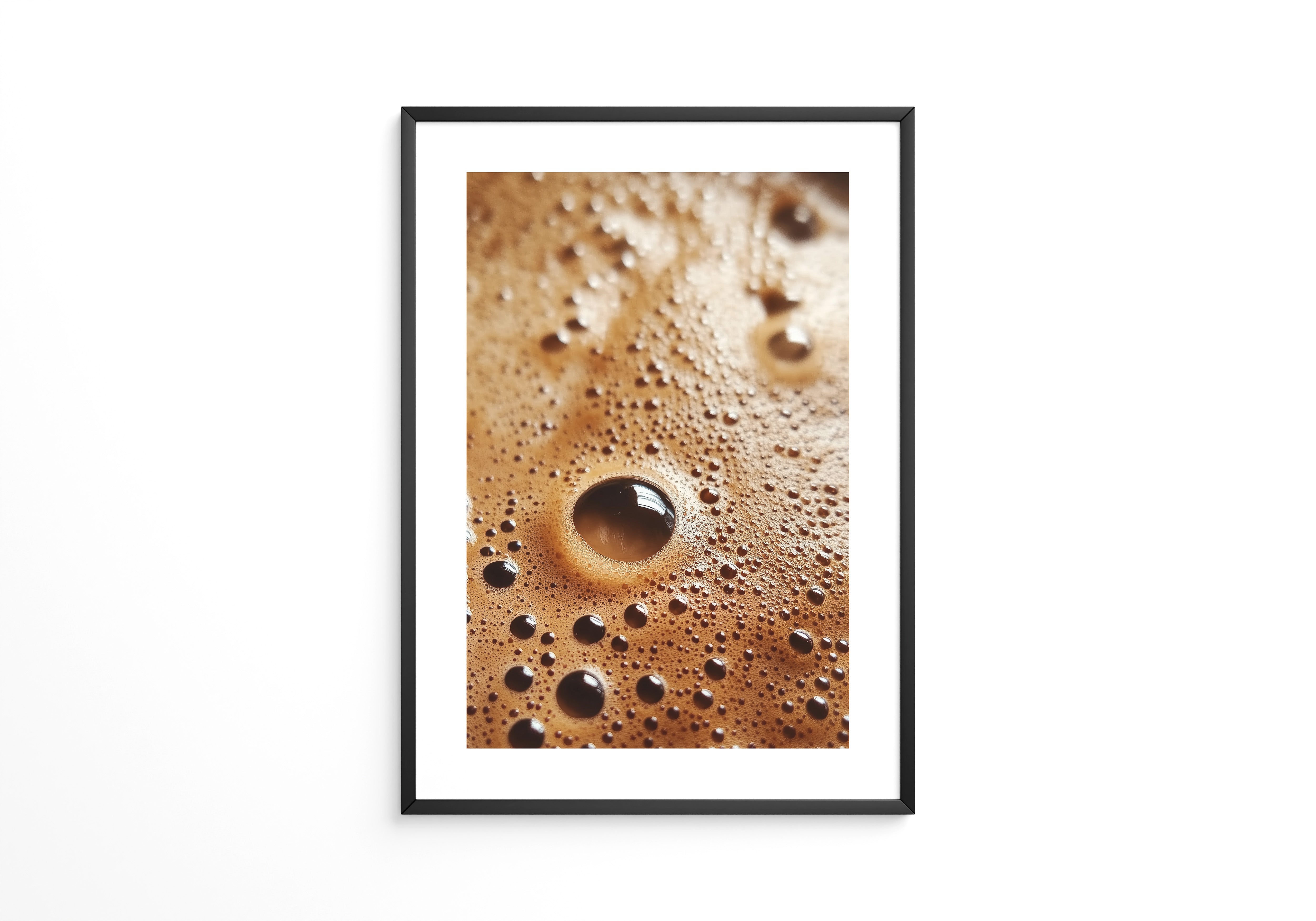 Kaffeebläschen Makroansicht