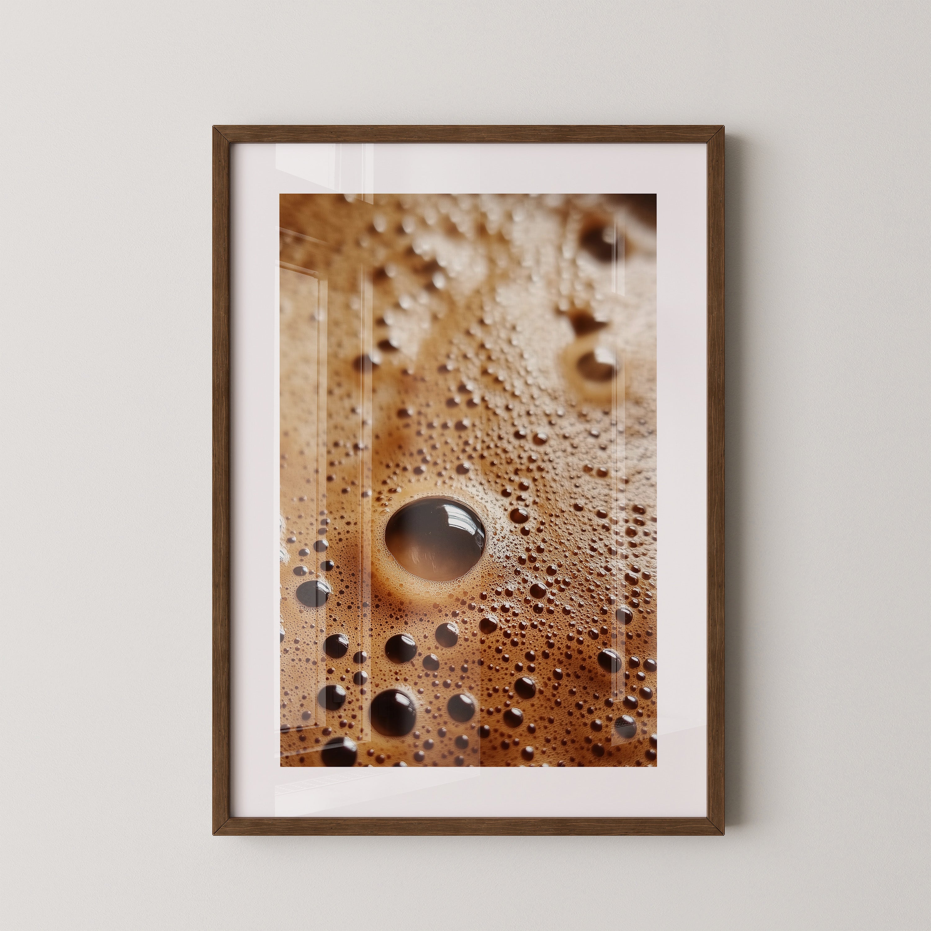 Kaffeebläschen Makroansicht