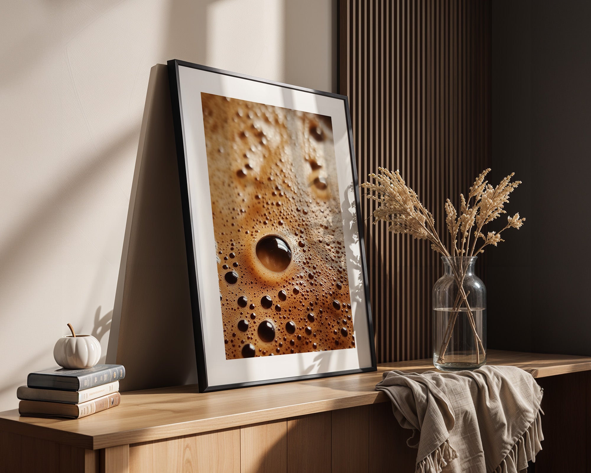 Kaffeebläschen Makroansicht