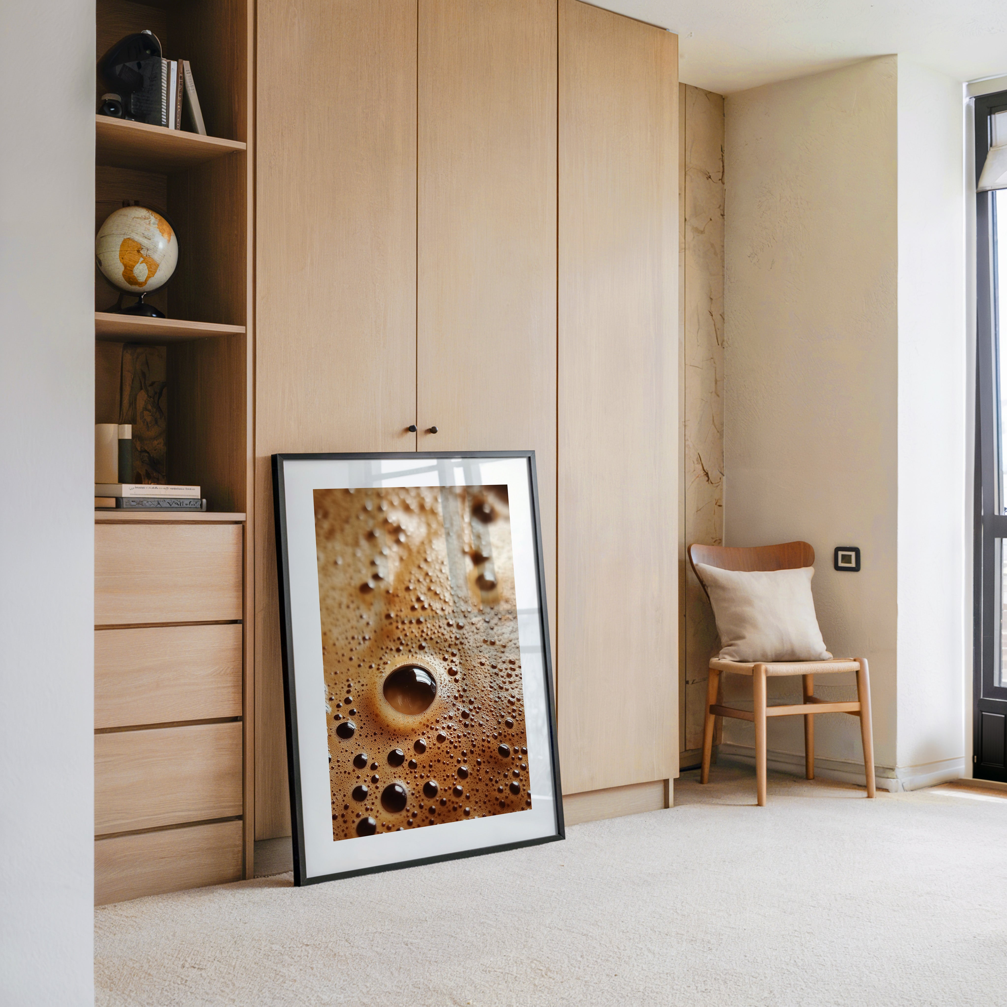 Kaffeebläschen Makroansicht