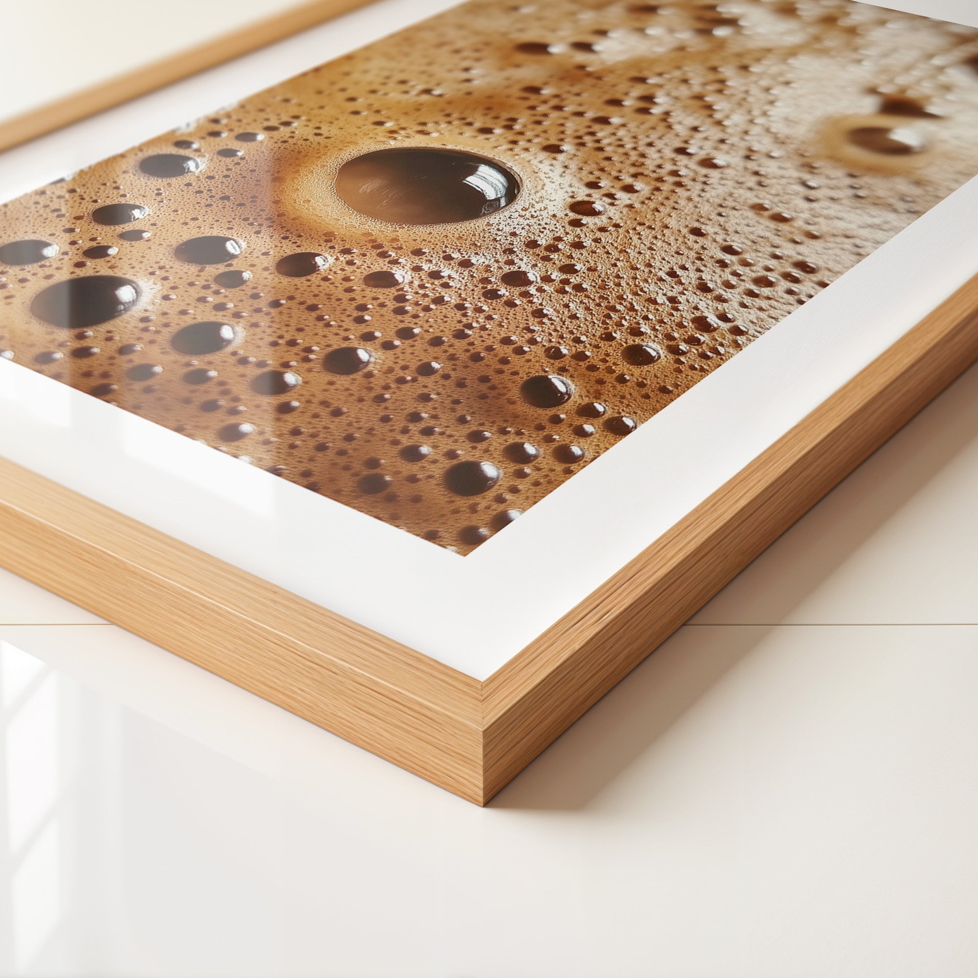 Kaffeebläschen Makroansicht