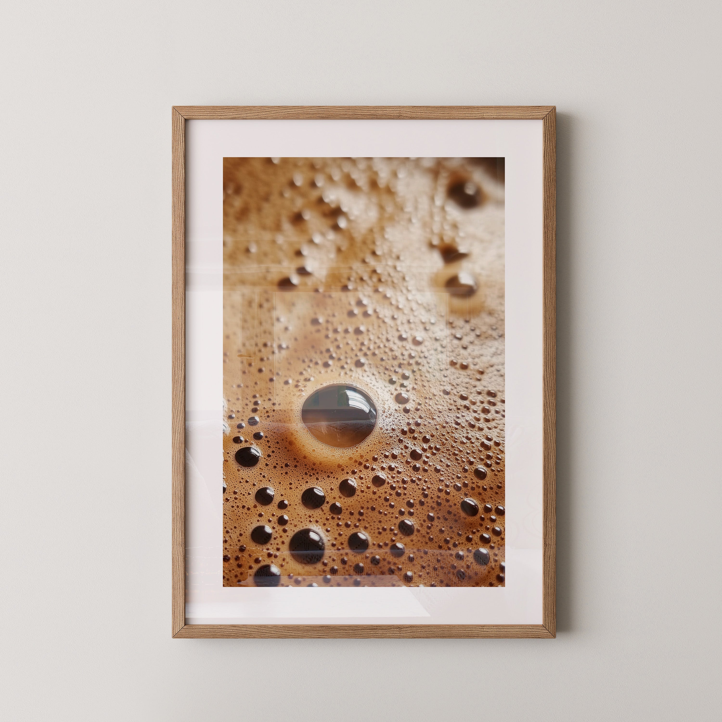 Kaffeebläschen Makroansicht