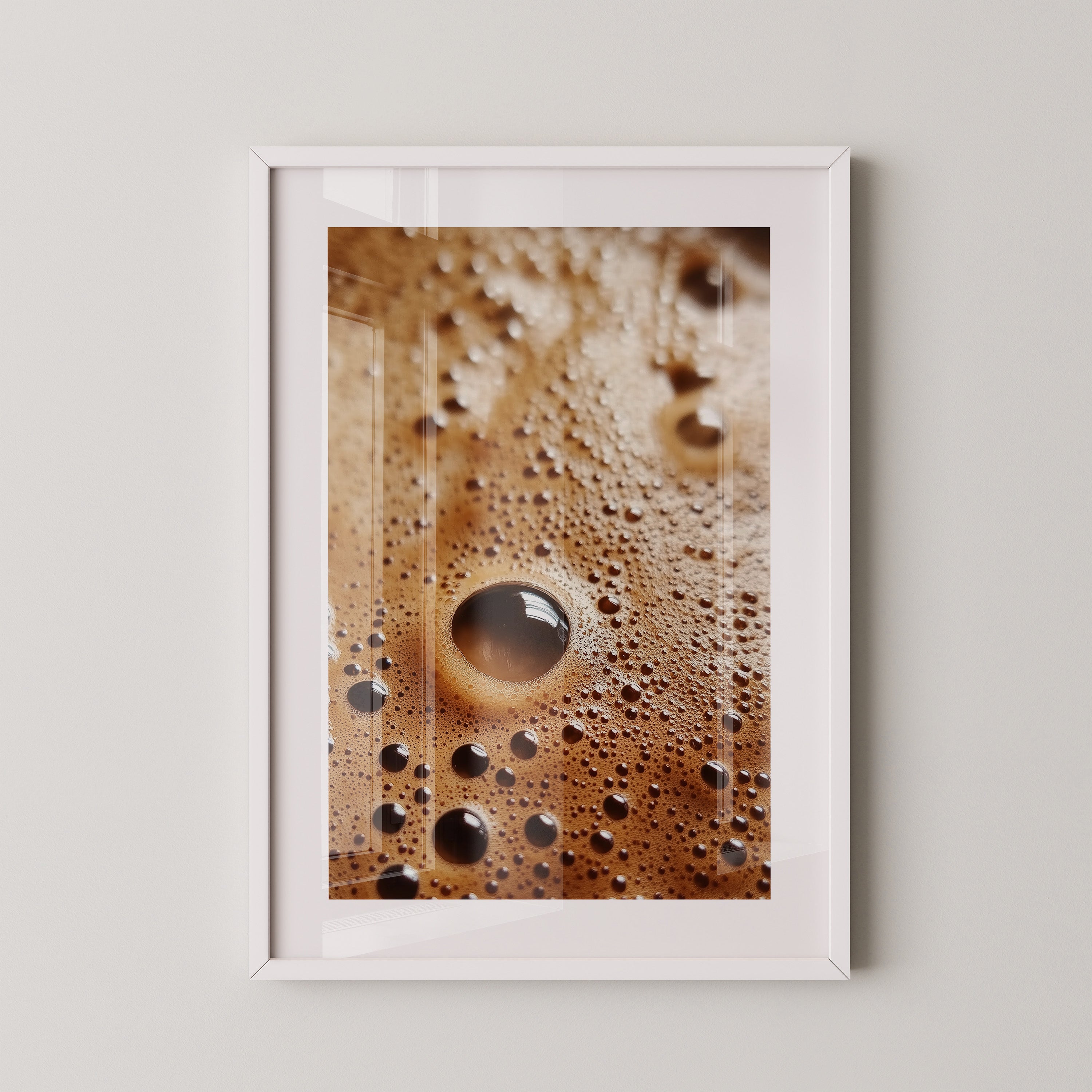 Kaffeebläschen Makroansicht