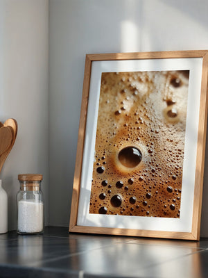 Kaffeebläschen Makroansicht