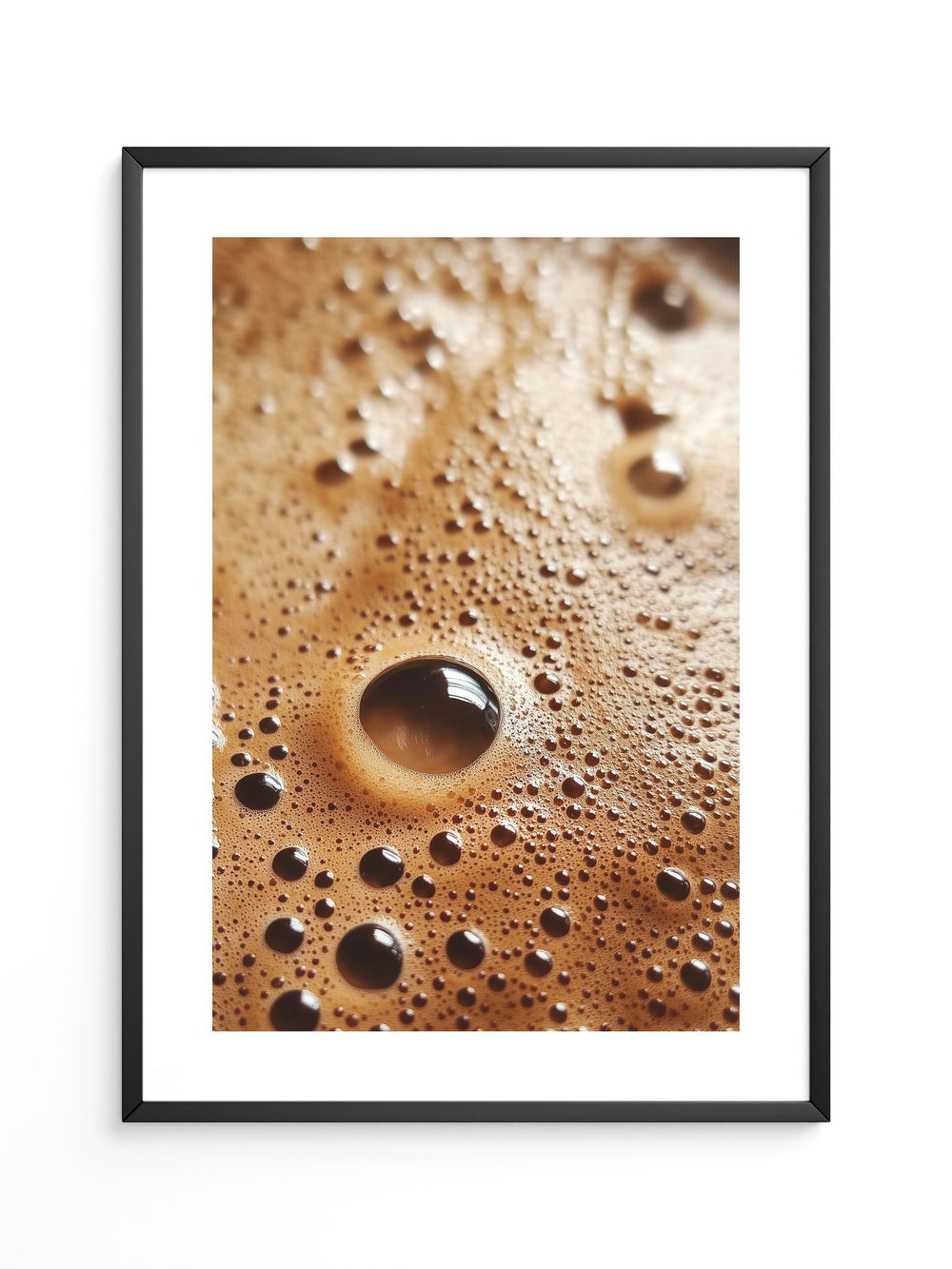 Kaffeebläschen Makroansicht