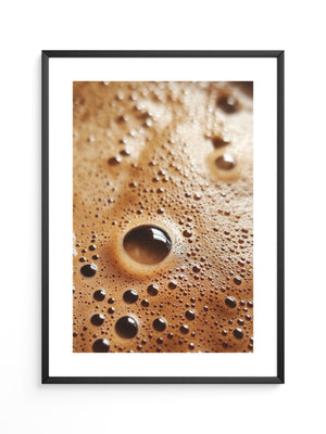 Kaffeebläschen Makroansicht