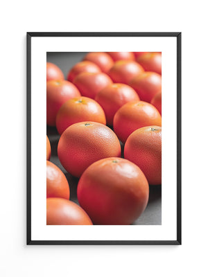 Grapefruits Nahaufnahme Farbspiel