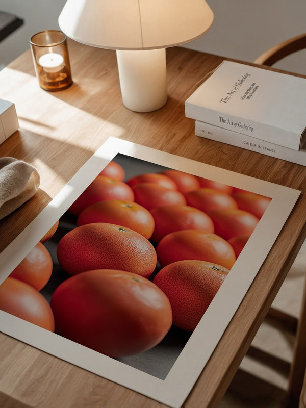 Grapefruits Nahaufnahme Farbspiel