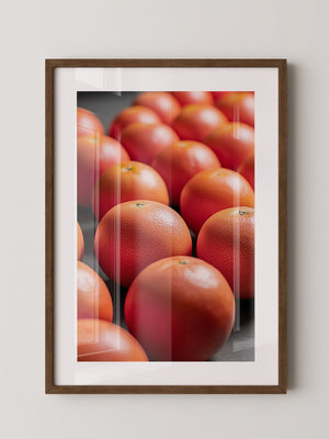 Grapefruits Nahaufnahme Farbspiel