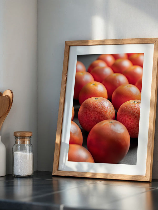 Grapefruits Nahaufnahme Farbspiel