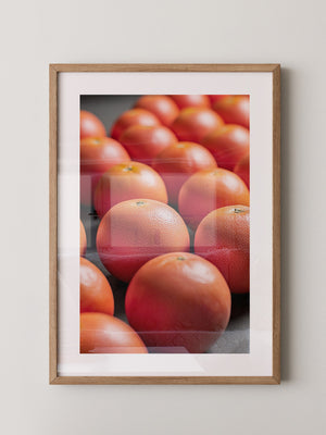 Grapefruits Nahaufnahme Farbspiel