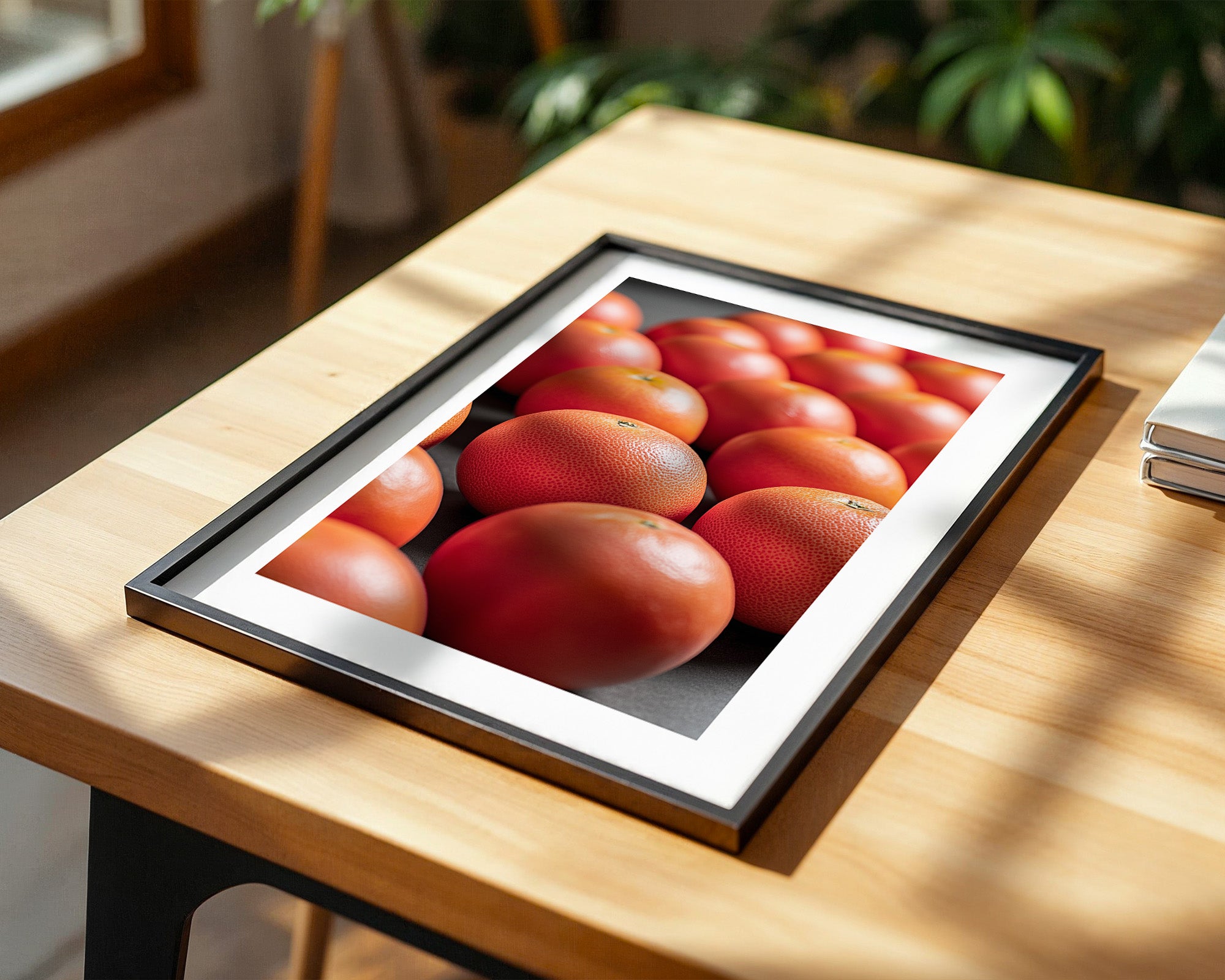 Grapefruits Nahaufnahme Farbspiel