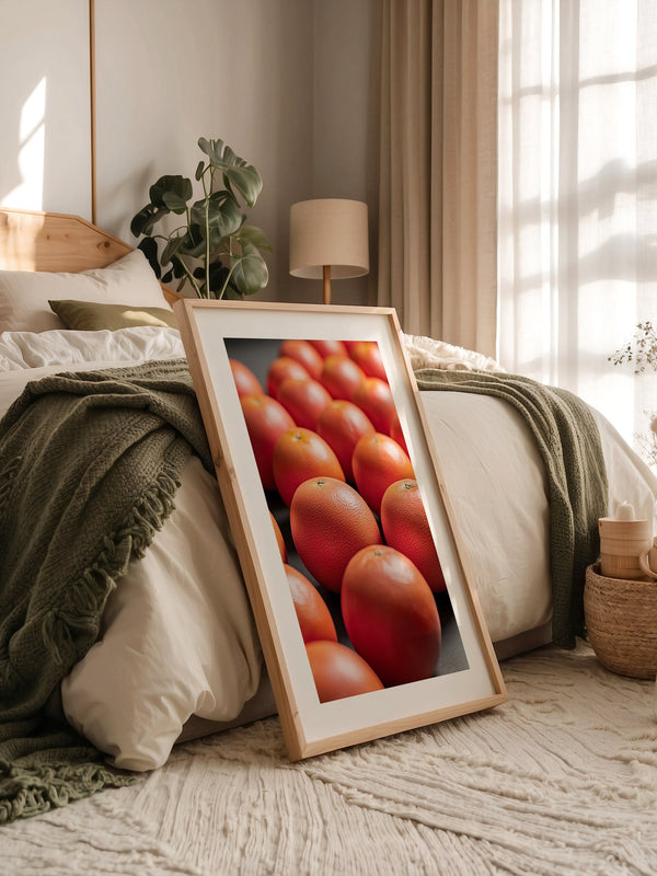 Grapefruits Nahaufnahme Farbspiel