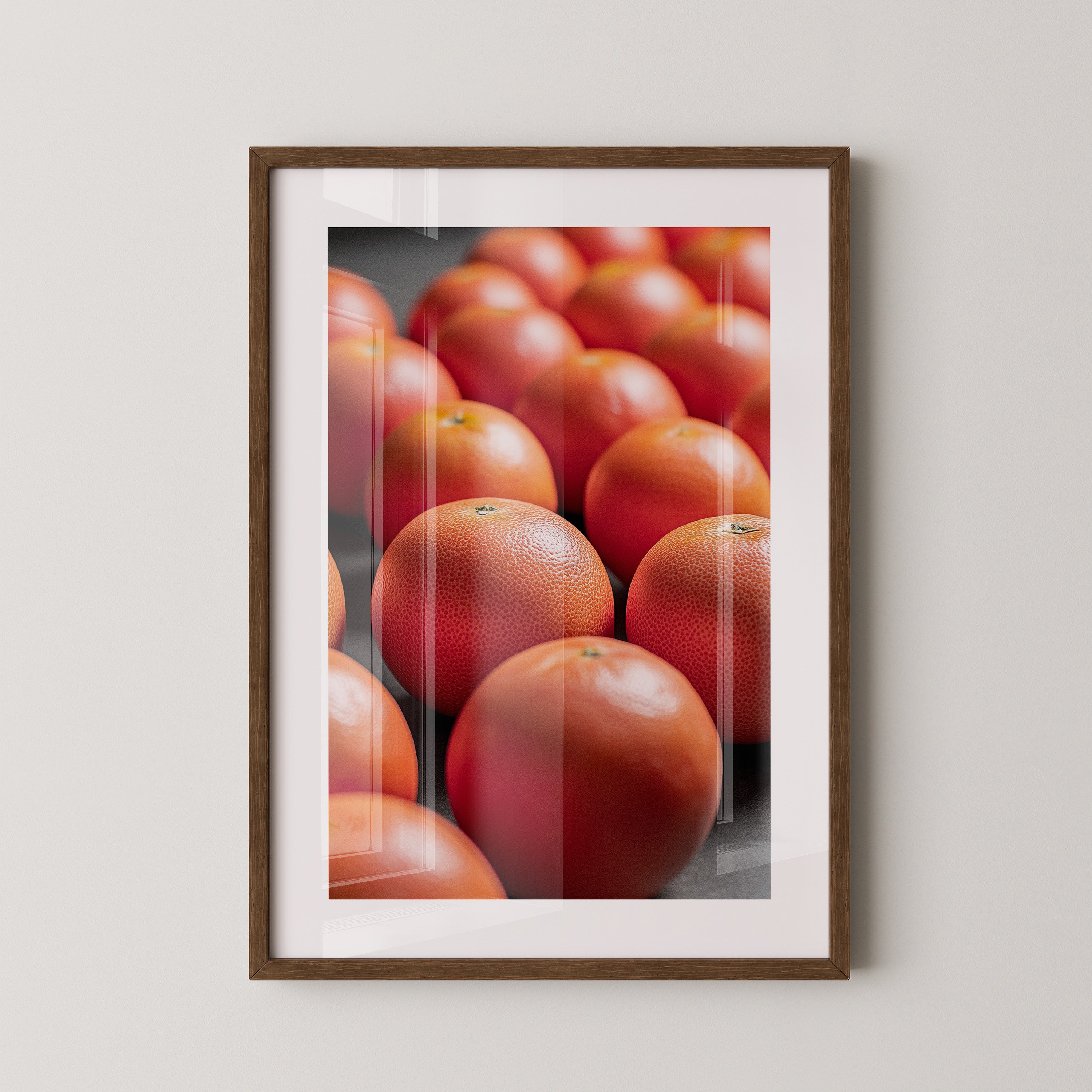 Grapefruits Nahaufnahme Farbspiel